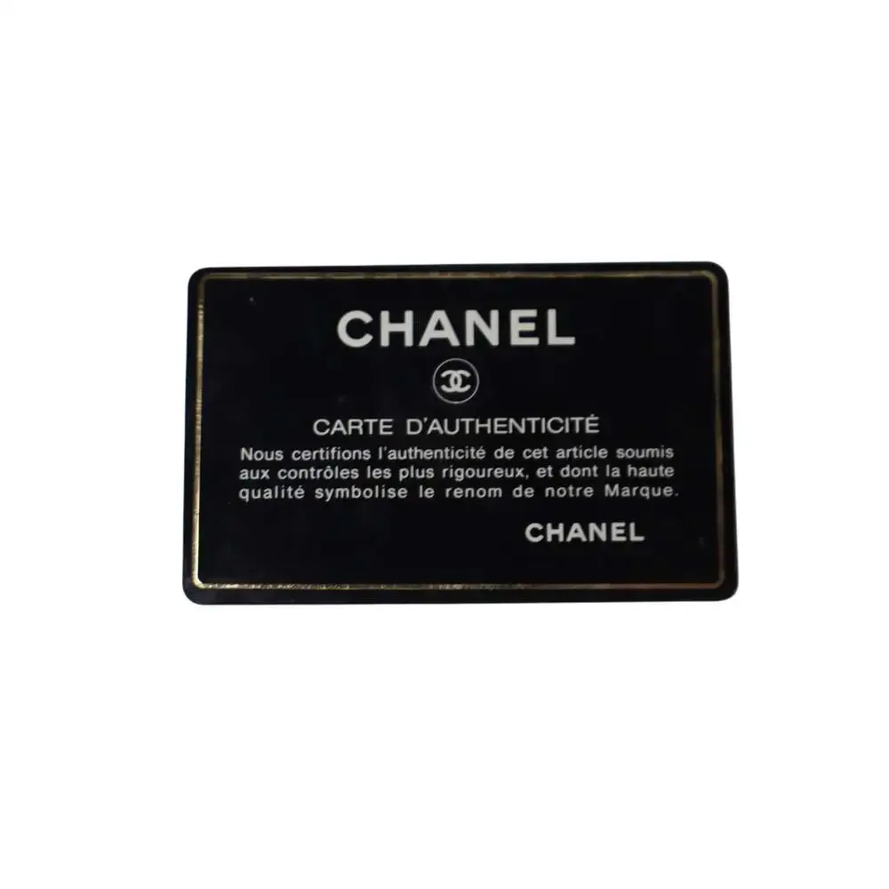 Chanel Leather Top Handle Quilted Detail Vanity Bag Authentic